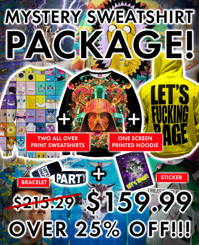 MYSTERY SWEATSHIRTS PACK 2 Sweatshirts, 1 Hoodie, bracelet, and sticker