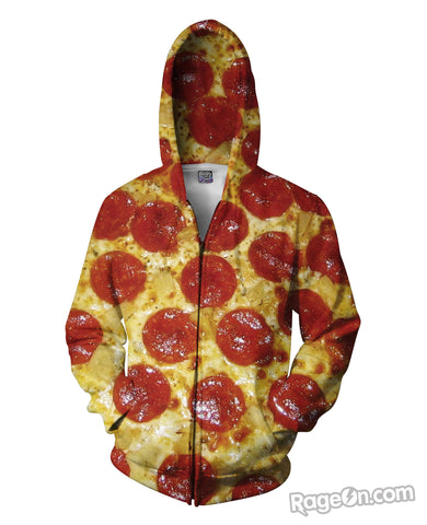 Pizza Zip-Up Hoodie