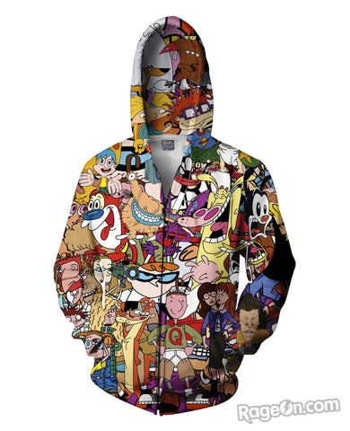 Totally 90s Zip -Up Hoodie