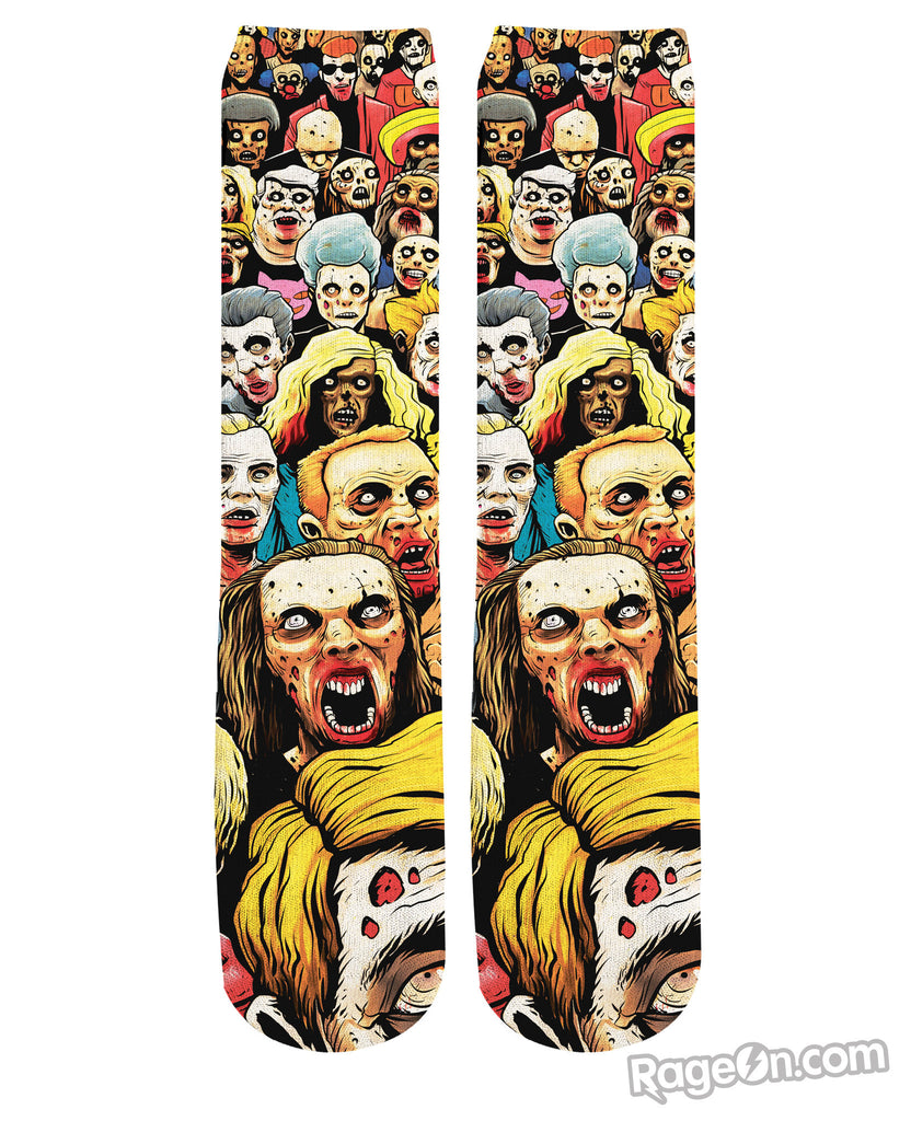 Zombies at the Mall Knee High Socks