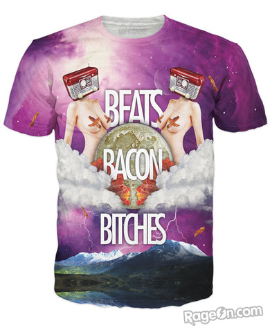 Beats Bacon Bitches T-Shirt *Ready to Ship*