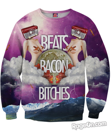 Beats Bacon Bitches Sweatshirt *Ready to Ship*