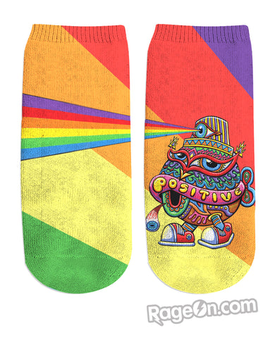 Activated Turtle Cap Limited Edition Rainbow Ankle Socks