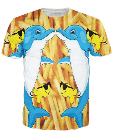 Dolphin and Fries T-Shirt