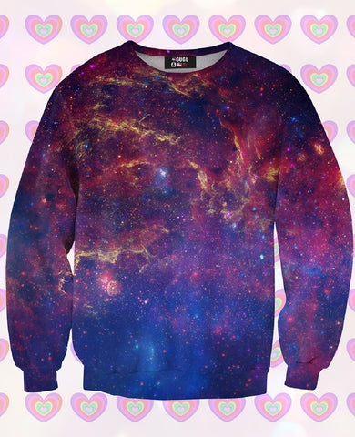 Purple Nebula Sweatshirt For Kids