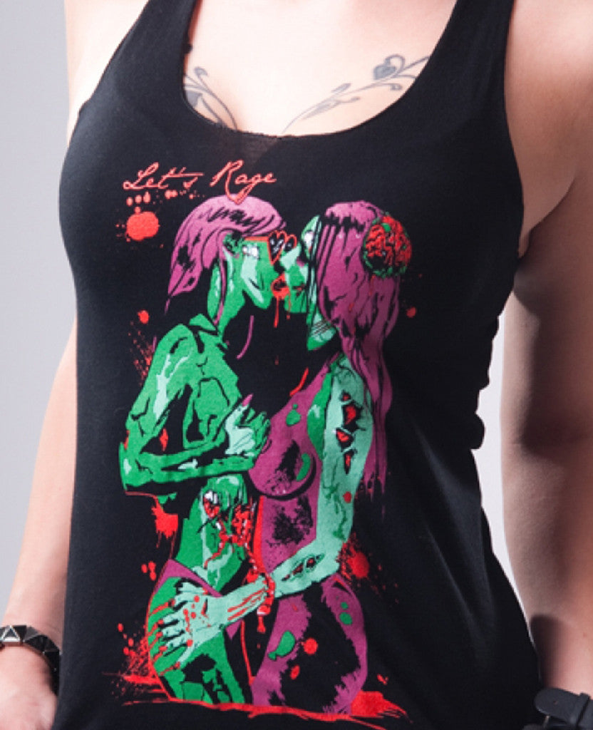 Zombie Kiss Tank Top (Womens)