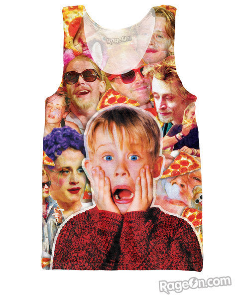 Macaulay Culkin Pizza Party Monster Tank Top *Ready to Ship*
