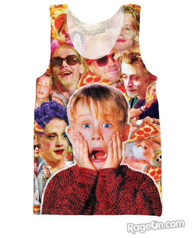 Macaulay Culkin Pizza Party Monster Tank Top *Ready to Ship*