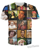Nicolas Cage Rage Faces T-Shirt