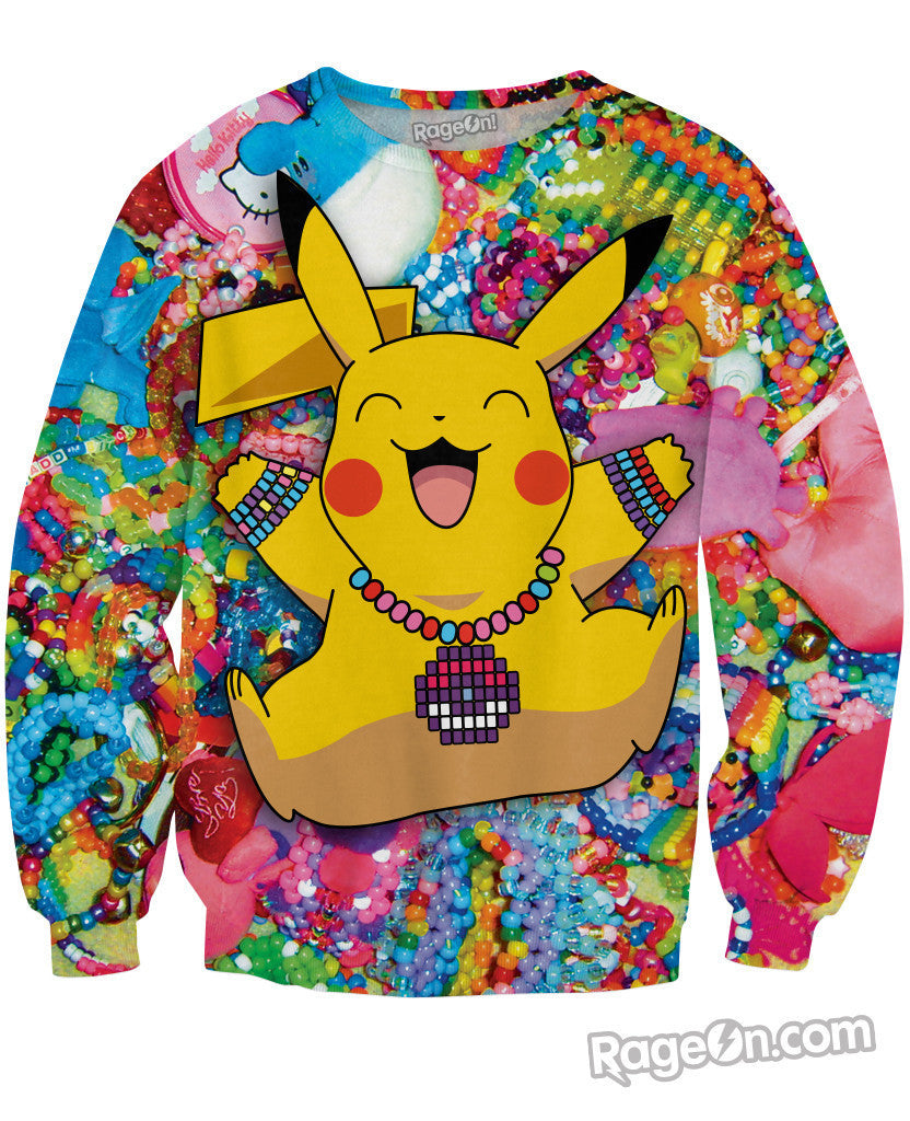 Pikachu in Kandiland Sweatshirt *Ready to Ship*