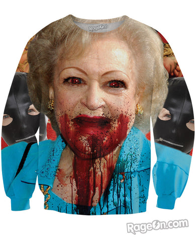 Bath Salts Betty White Crewneck Sweatshirt