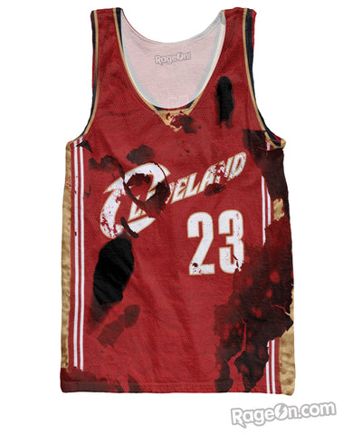 Burnt Lebron Jersey Tank Top