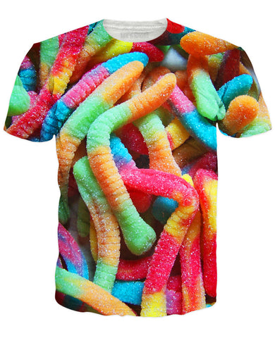 Sour Gummy Worms T-Shirt
