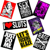 Festival Grab Bag Pack: 2 Shirts, 1 Tank, Hat, Wristband, 8 Stickers!