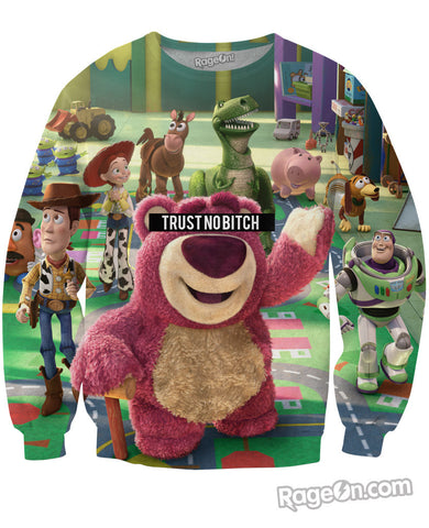 Trust No Bitch Toy Story Crewneck Sweatshirt