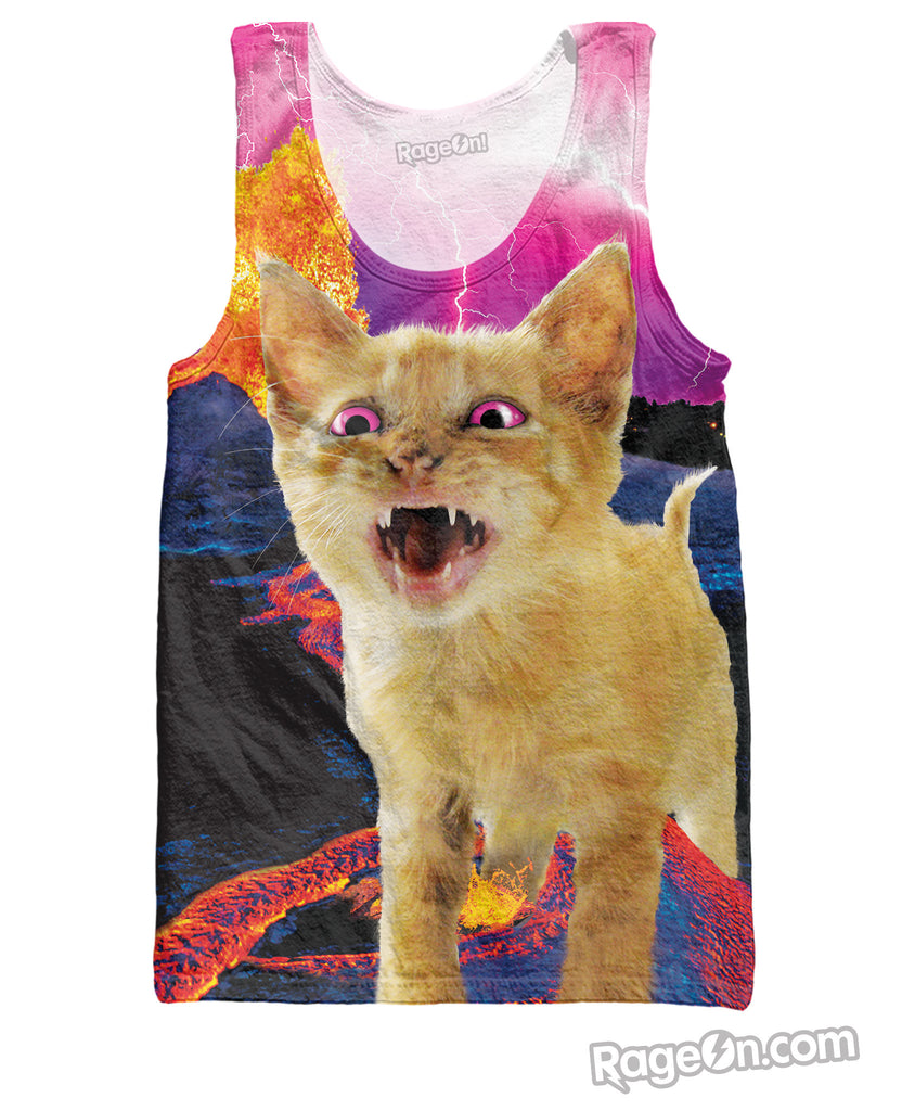 Volcanic Kitty Tank Top