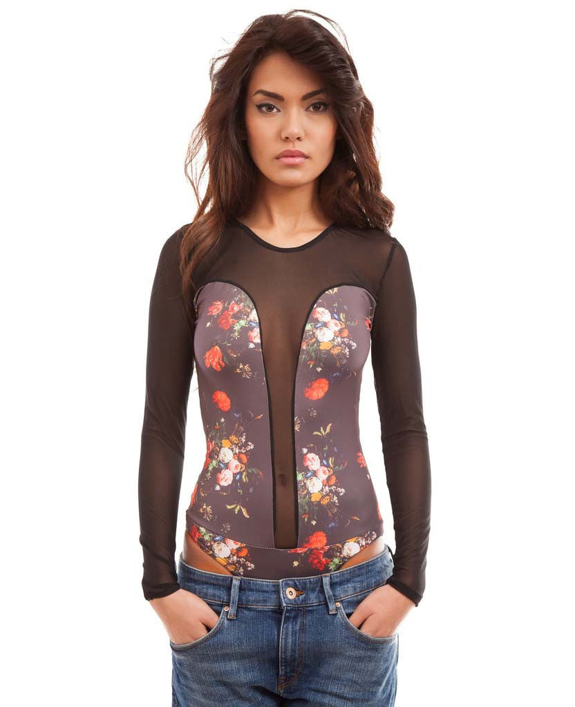 Baroque Flowers bodysuit