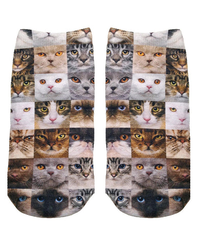 Cat Mix Ankle Socks