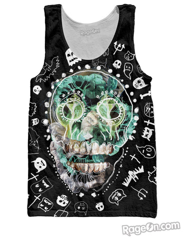 Day of the Dead Skull Tank Top