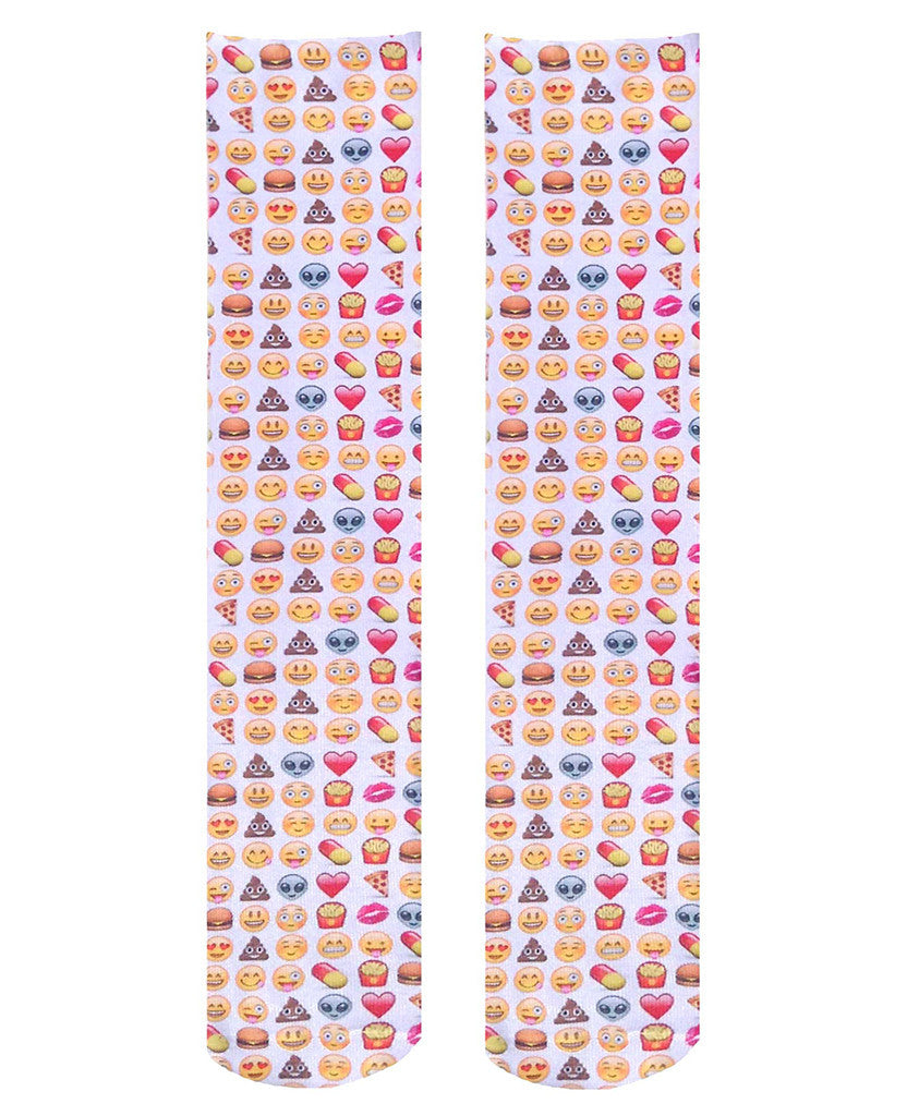 Emoji Knee-High Socks