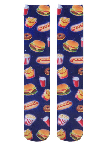 Fastfood Galaxy Knee-High Socks