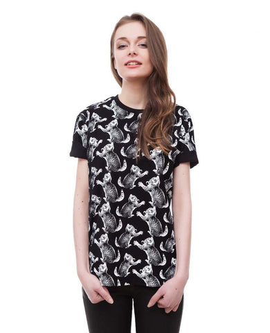 Fun Cat black t-shirt
