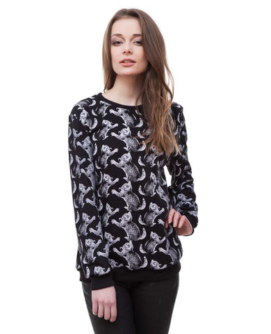 Fun Cat black sweater