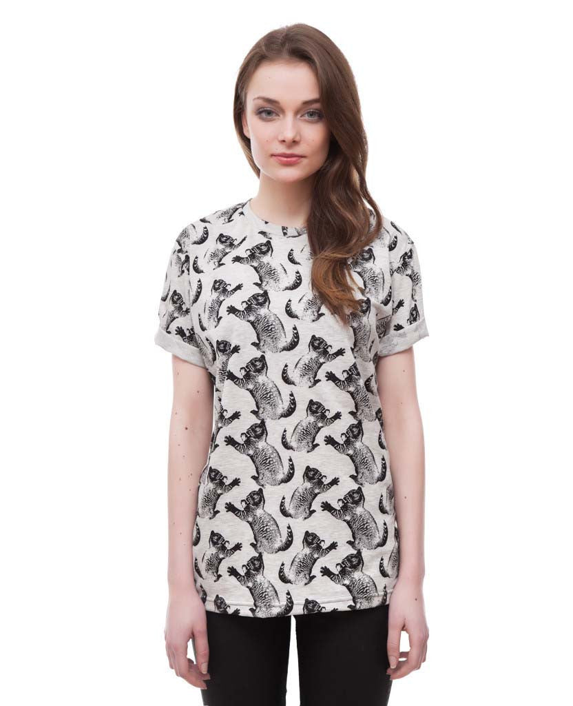 Fun Cat grey t-shirt