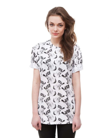 Fun Cat white t-shirt