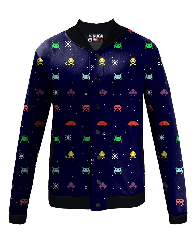 Space Invaders Baseball Jacket