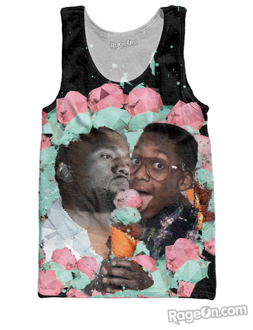 Kanye & Urkel's Ice Cream & Heartbreak Tank Top