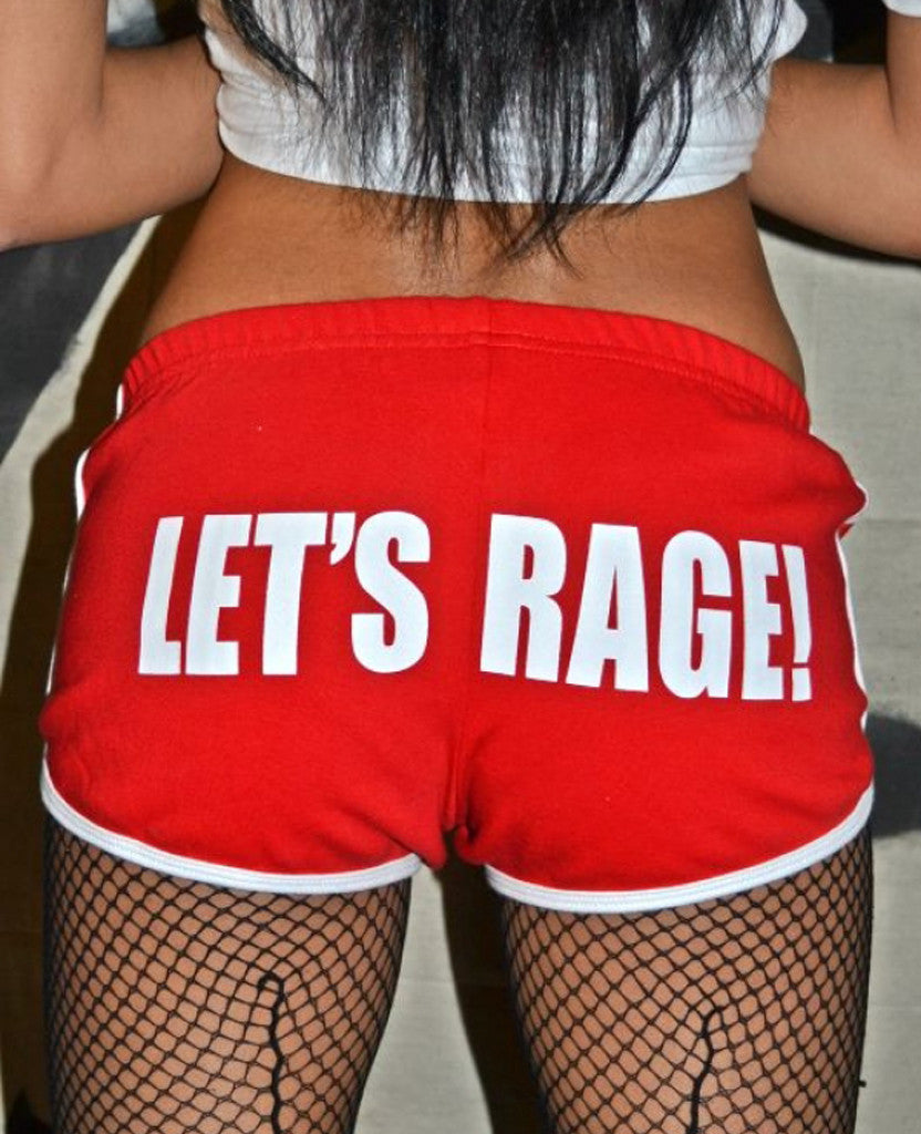 Let's Rage Shorts (Red/White)