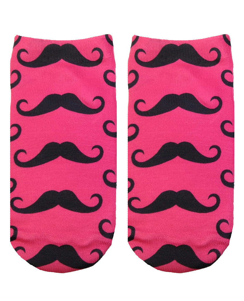 Mustache Ankle Socks