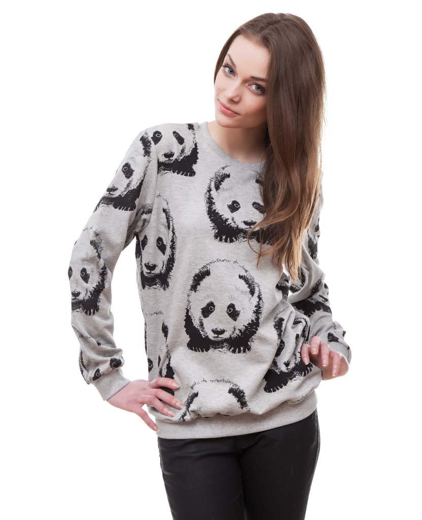 Panda grey sweater