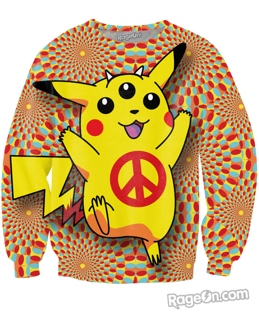 Pikachu Peace Trip Sweatshirt