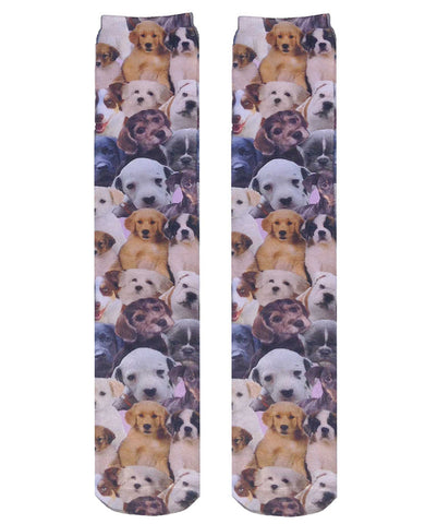 Puppy Knee-High Socks