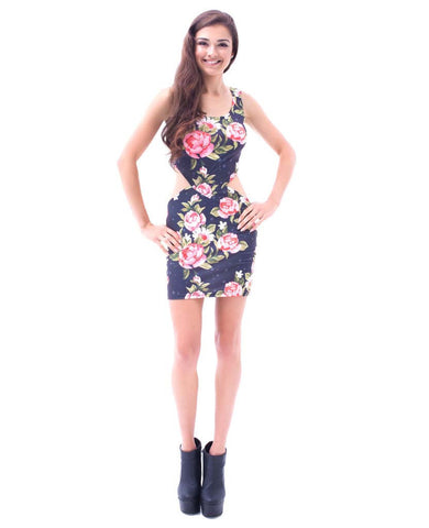 Roses cut dress