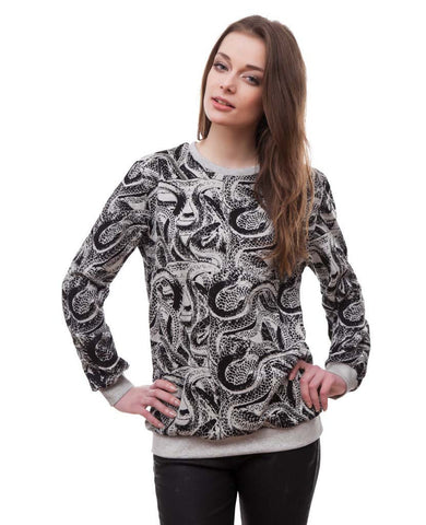 Snake grey sweater