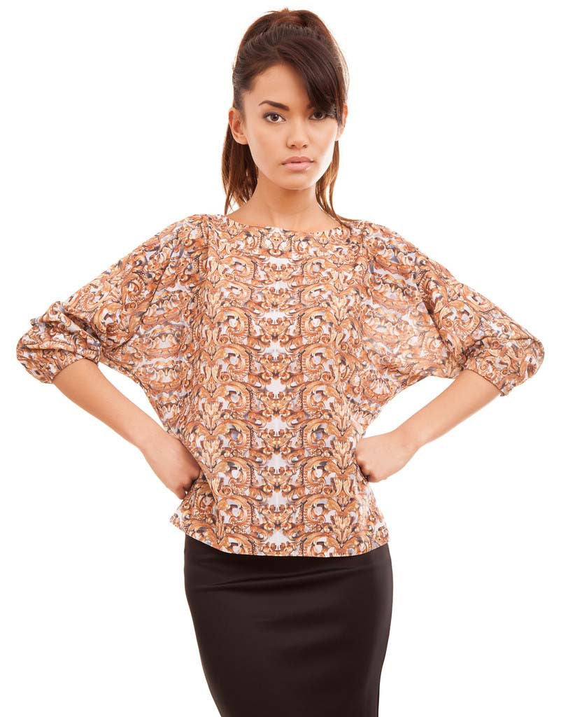 White Baroque Blouse